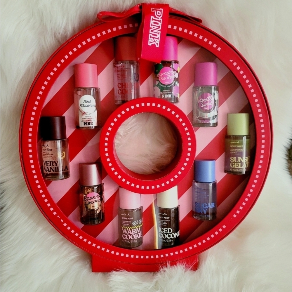 PINK Victoria's Secret Travel Set - Red and Pink